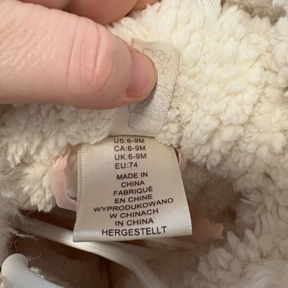 Baby Girl Pink Snow Suit 6-9 Months Built In Booties and Mitts First Wish - Picture 5 of 6